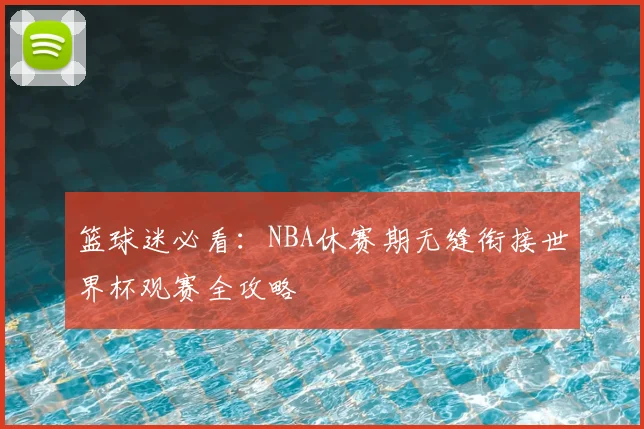 篮球迷必看：NBA休赛期无缝衔接世界杯观赛全攻略